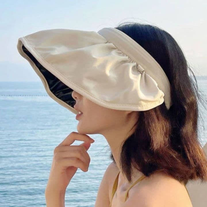 ガーデニング サンバイザー 日よけ帽子