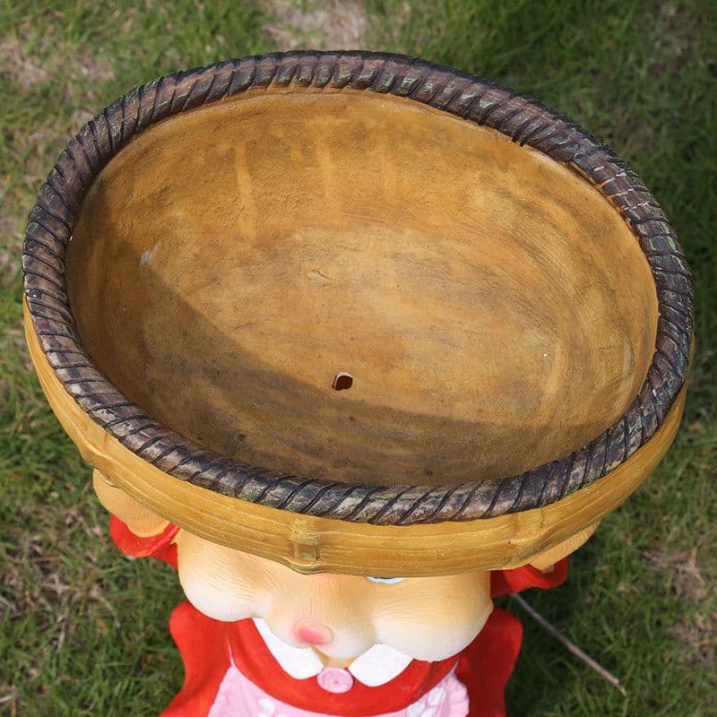 ガーデニング うさぎ農家の花園オーナメント